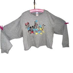 Disney Mickey Mouse Cropped Sweater